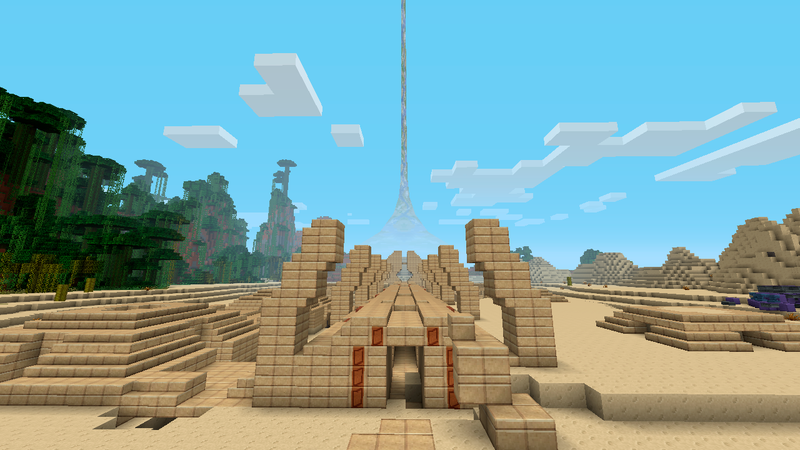 Illustration for article titled The Minecraft Halo Mash-Up Pack Visits Familiar Places